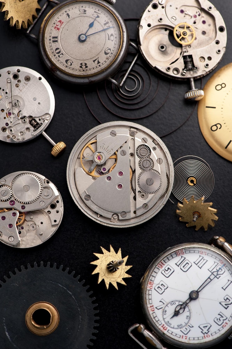 Vintage-Chronograph mit sichtbarem Schaltwerk